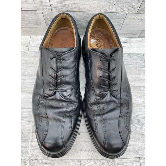 Ecco Shoes Mens Size 44 Golf Spikeless Comfort Arch Support‎ Leather Lace Up